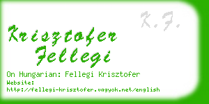 krisztofer fellegi business card